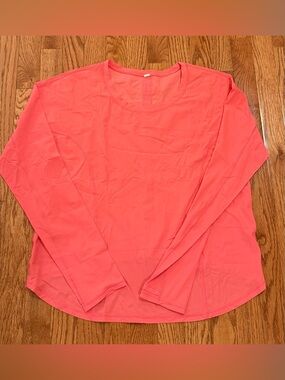 lululemon athletica Hot Pink Long Sleeve Athletic Tee